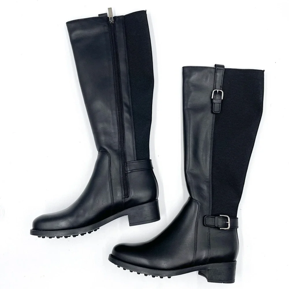 La Canadienne Sefora Boots Black Leather‎ Knee High Riding Sz 6